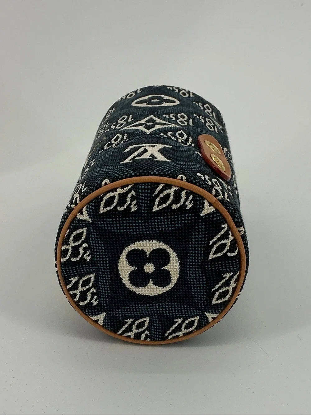 Louis Vuitton Since 1854 100ml Perfume Travel Case Navy Jacquard Canvas Box COA